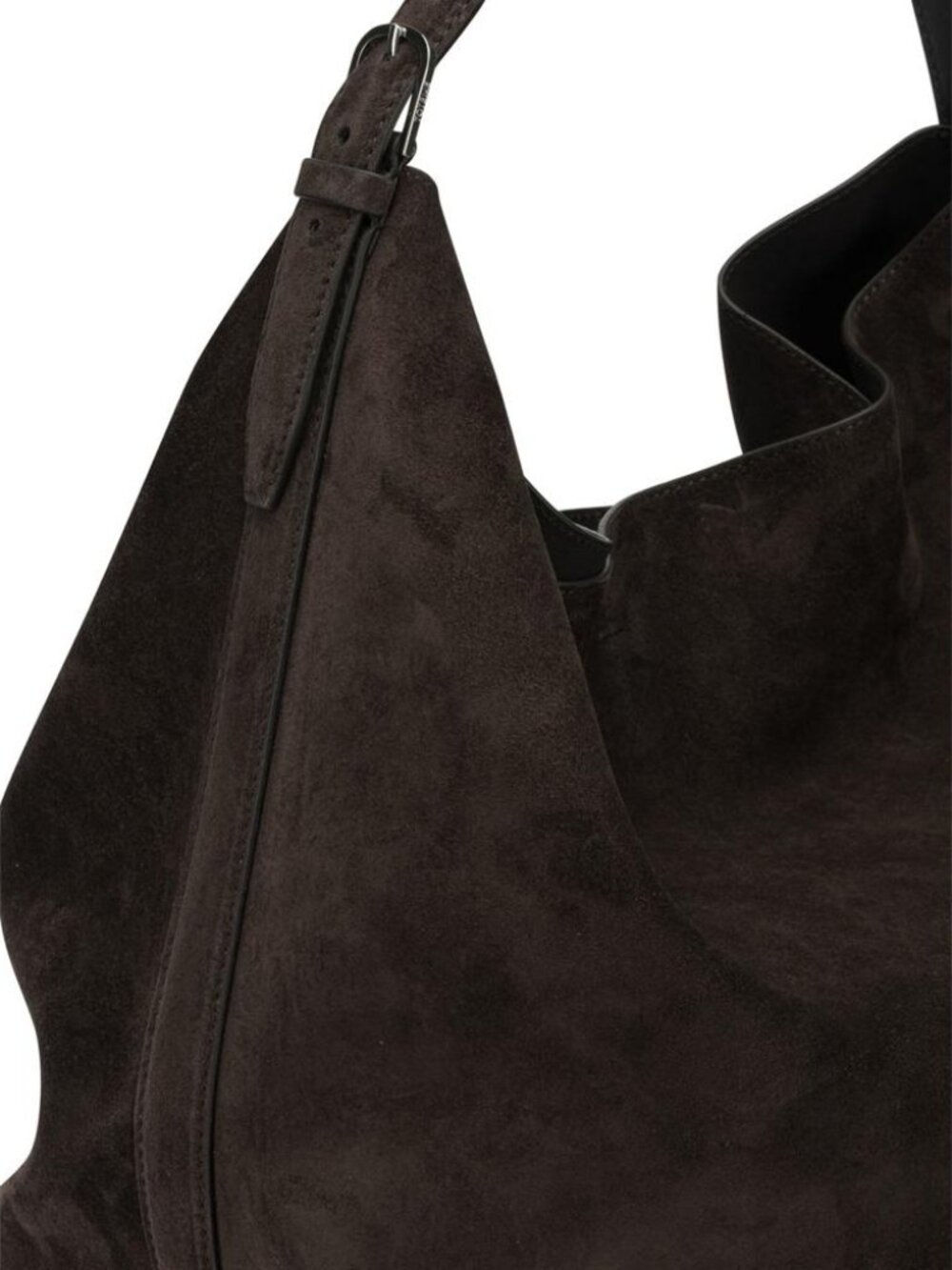 Toteme Borsa A Spalla Media In Suede Women - Picture 4 of 5